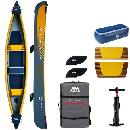 Kayak gonflable reconditionné aquamarina 2024 TOMAHAWK air-c 2/3p